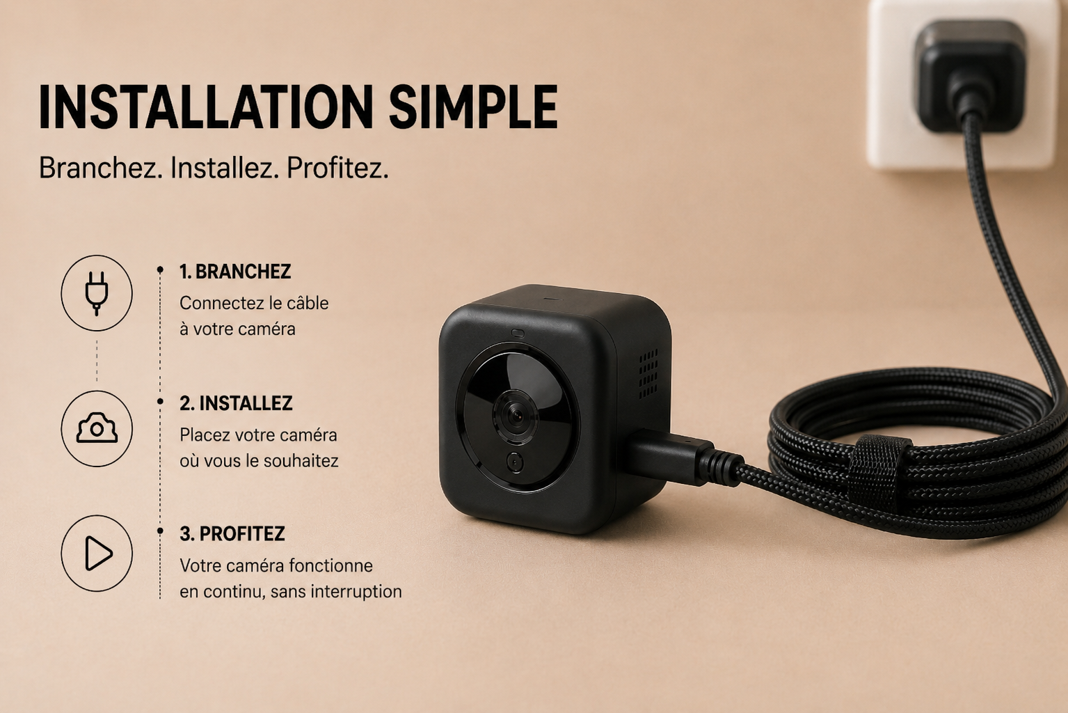 Câble USB-C longue portée